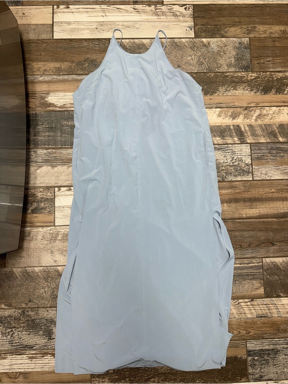 Athleta Light Blue Slip Dress with Spaghetti Straps